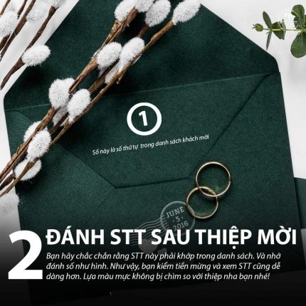 Thủ tục 3 bước lập danh sách khách mời đám cưới