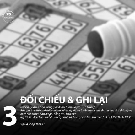 Thủ tục 3 bước lập danh sách khách mời đám cưới